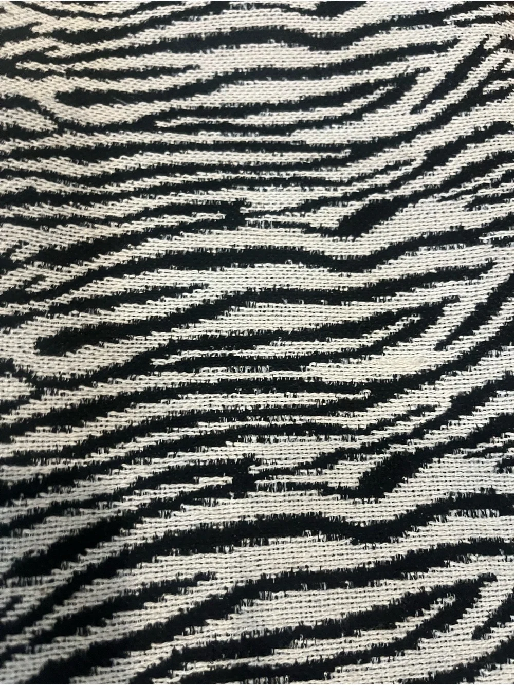 Karen Millen Black White Zebra Jacquard Mini Skirt Size 8